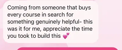 Reader message: this was it for me, alongside She's Not Yet Born